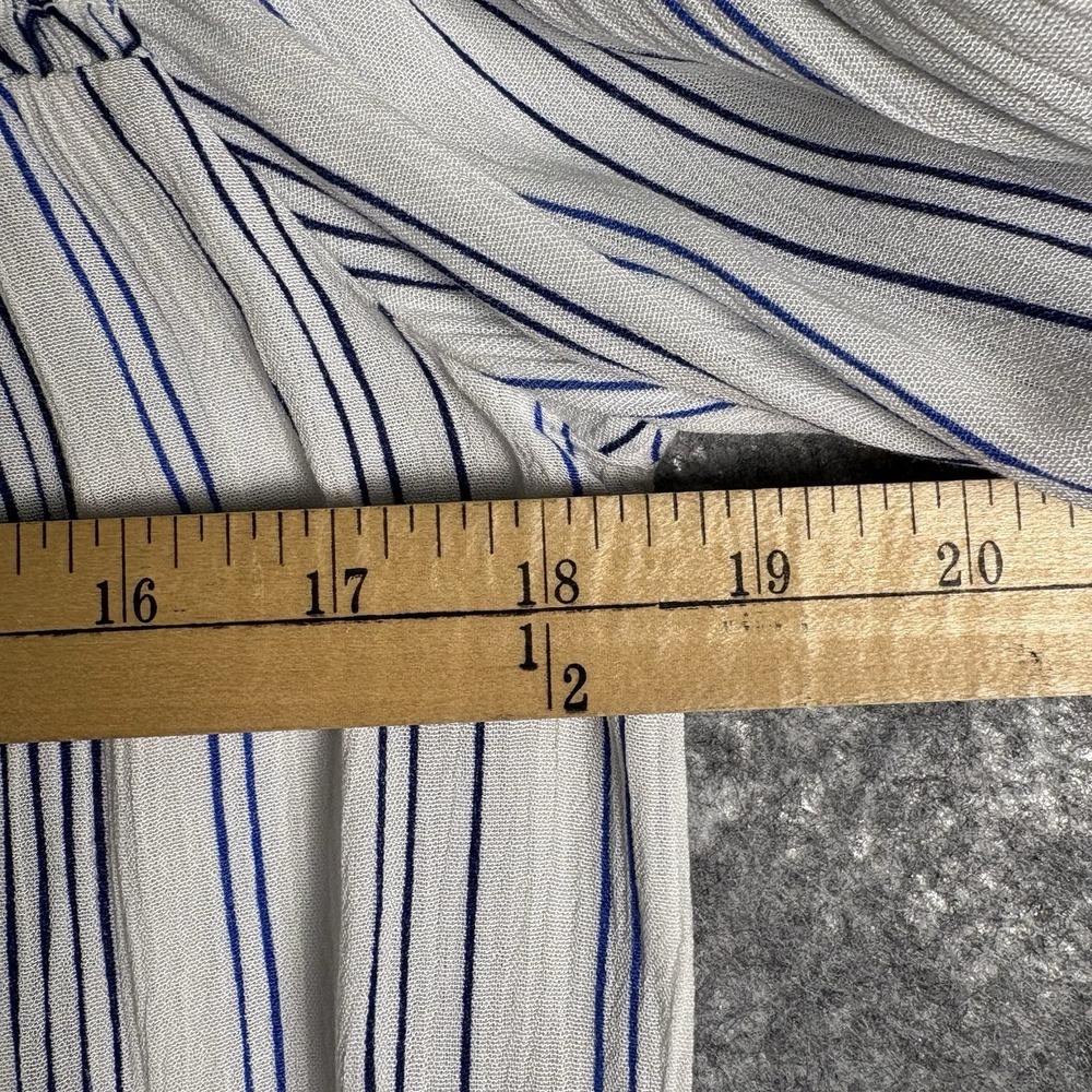 SHYANNE Striped Blouse Women's Size Small Blue Button-Up Countrycore Western Top - Picture 7 of 9